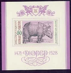 450 years since the death of Albrecht Dürer, block.