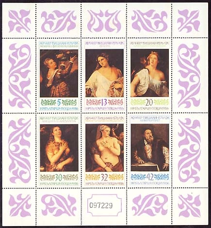 500 years since the birth of Titian 1487-1576 Sheet
