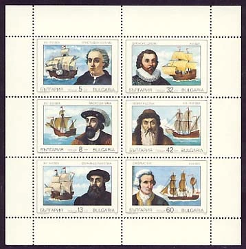 [BC-3831/36I] Great sailors. Set in Sheet.